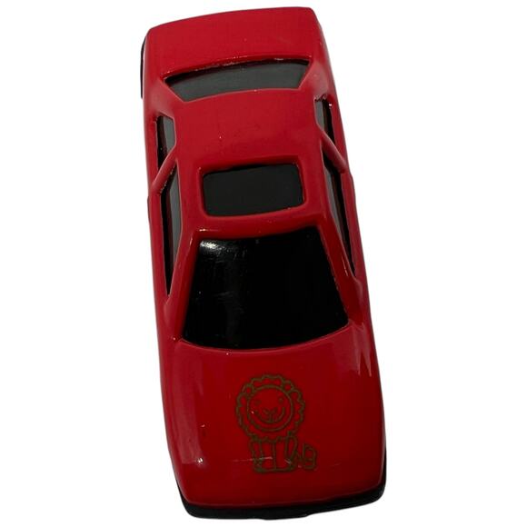 Red Pontiac-Inspired Diecast Toy Car with Gray Trim 1:64 Scale - Picture 6 of 8